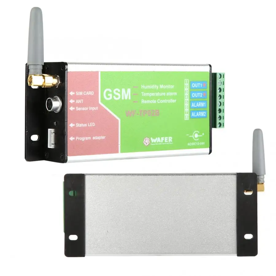 WF-TP02B GSM датчик температуры контроль Лер дистанционное управление SMS датчик мониторинг 100-240 в датчик температуры