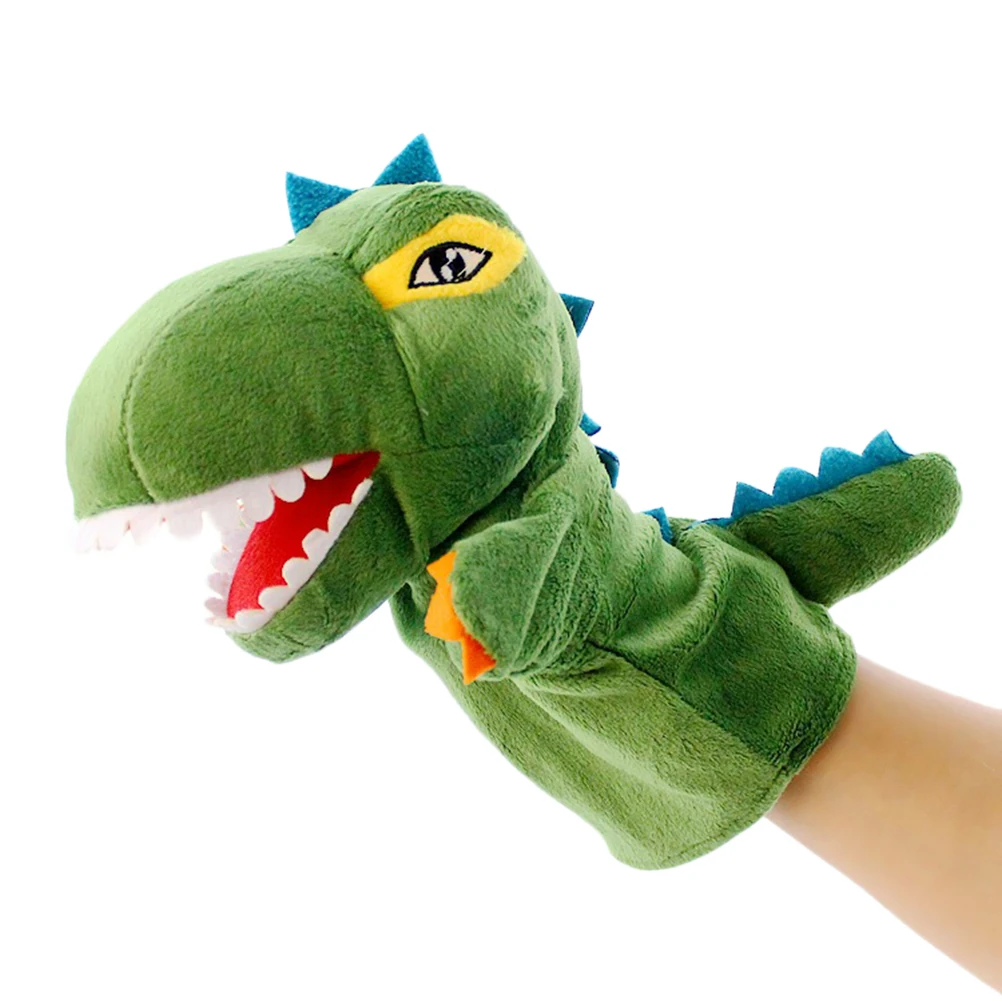 Interesting Dinosaur Hand Puppet Plush Toy Mouth Parent-child Interactive Toy 
