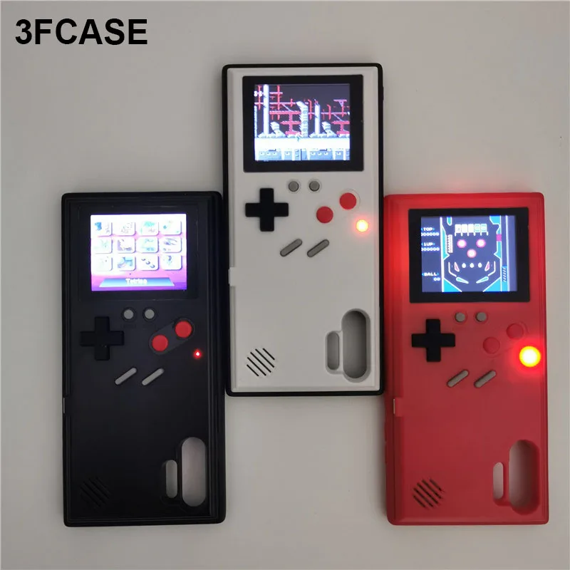 Чехол Playable Gameboy для Samsung Galaxy Note 10 Plus чехол 3D Teris в стиле ретро консоли Game boy