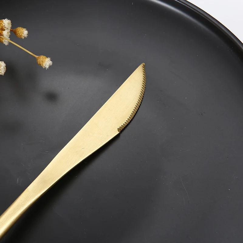 4 шт. роскошный набор столовых приборов из нержавеющей стали качественный нож