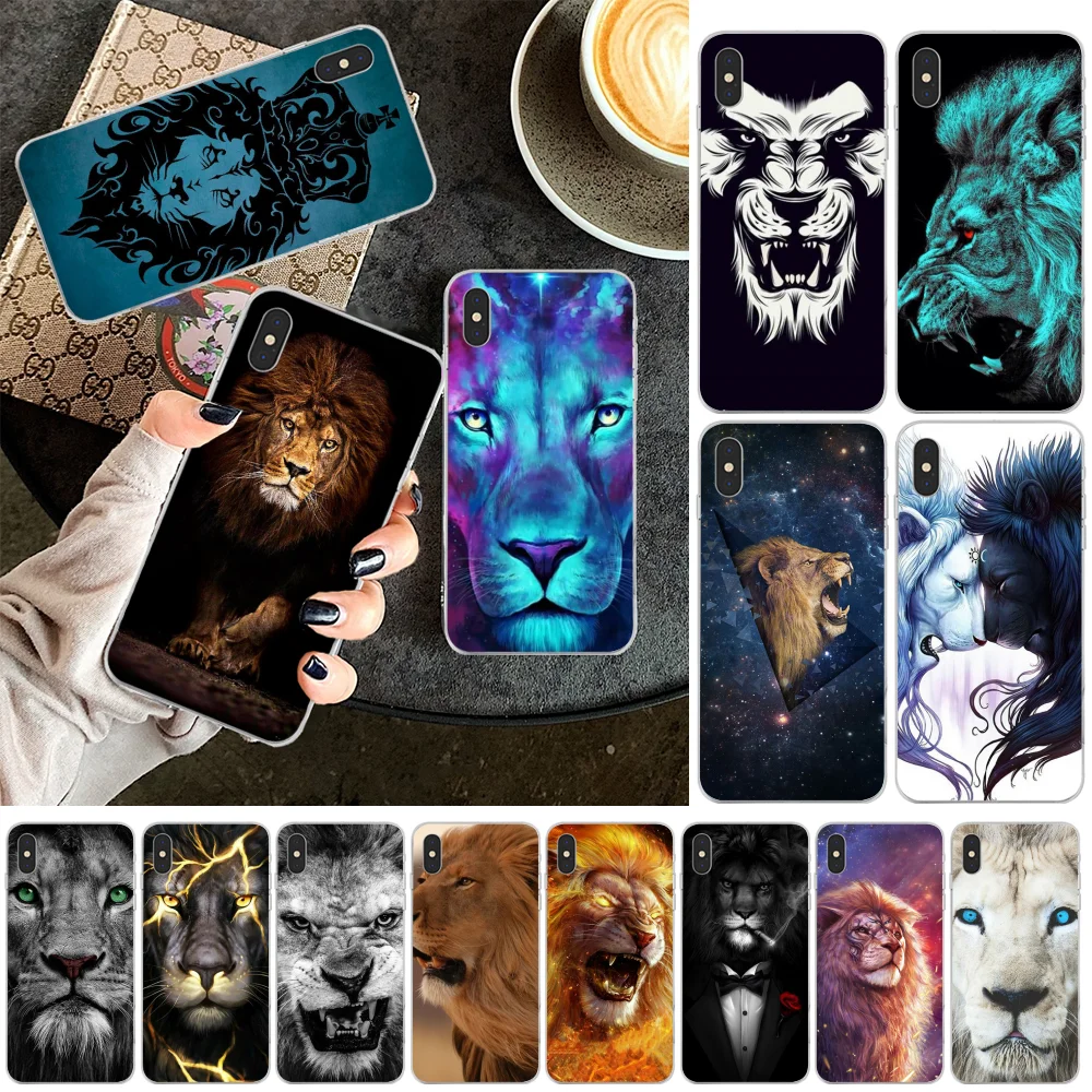Reayou New Fashion Lion Design DIY Luxury Phone Case for iPhone 11 pro XS MAX 8 7 6 6S Plus X 5 5S SE XR cover | Мобильные телефоны