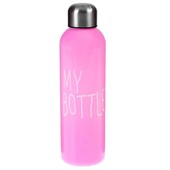 

Water bottle "My bottle" with screw cap, 700 ml, pink, 6.5x24 cm 3737156