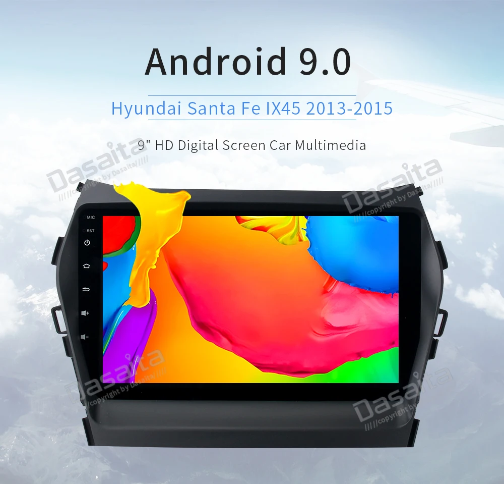 Excellent 9" Android 9.0 Car GPS Radio Player for Hyundai IX35 2013 2014 2015 with Octa Core 4G RAM 32G ROM Stereo GPS Navigation Headunit 3