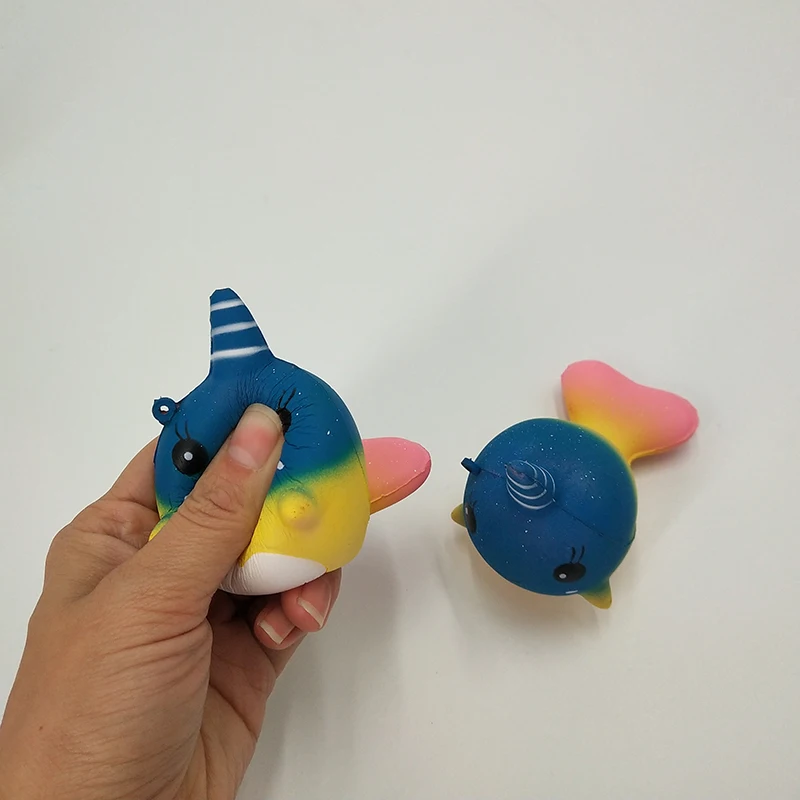 Новые игрушки для снятия стресса из мультфильма Kawaii Whale Unicorn из полиуретановой пены медленный растущий шар для снятия стресса мягкие игрушки