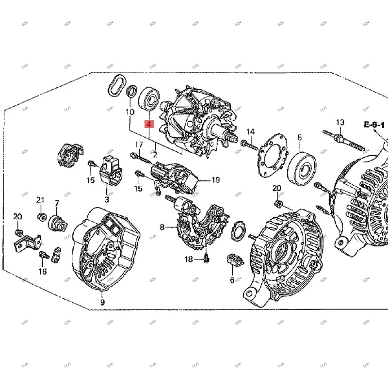 

Car Generator bearings Engine half bearing Connecting rod bearing hon daa cur a Crankshaft connecting rod