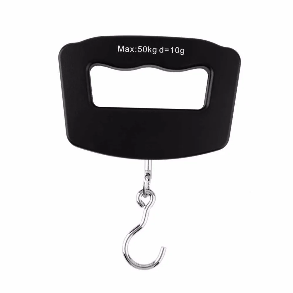 OUTAD 50kg/10g LCD Digital Fishing Hanging Scale Electronic Scale Pocket Hook Mini Hand Held Weight Travel Scale