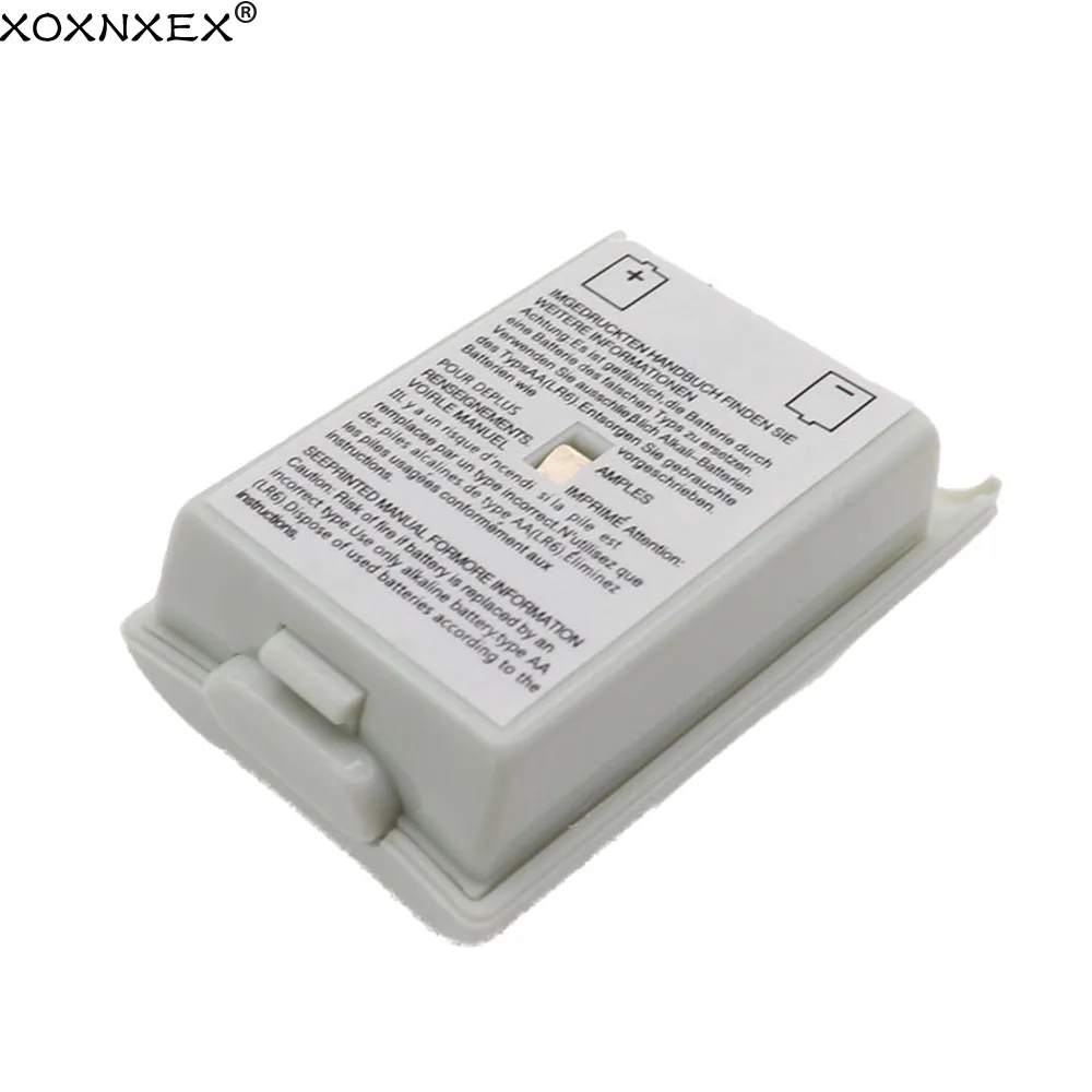 Xoxnxex 1X Per Xbox 360 Custodia Per Batteria Controller Wireless Coperchio Batteria Ricaricabile Per Controller Xbox 360 Con Adesivo