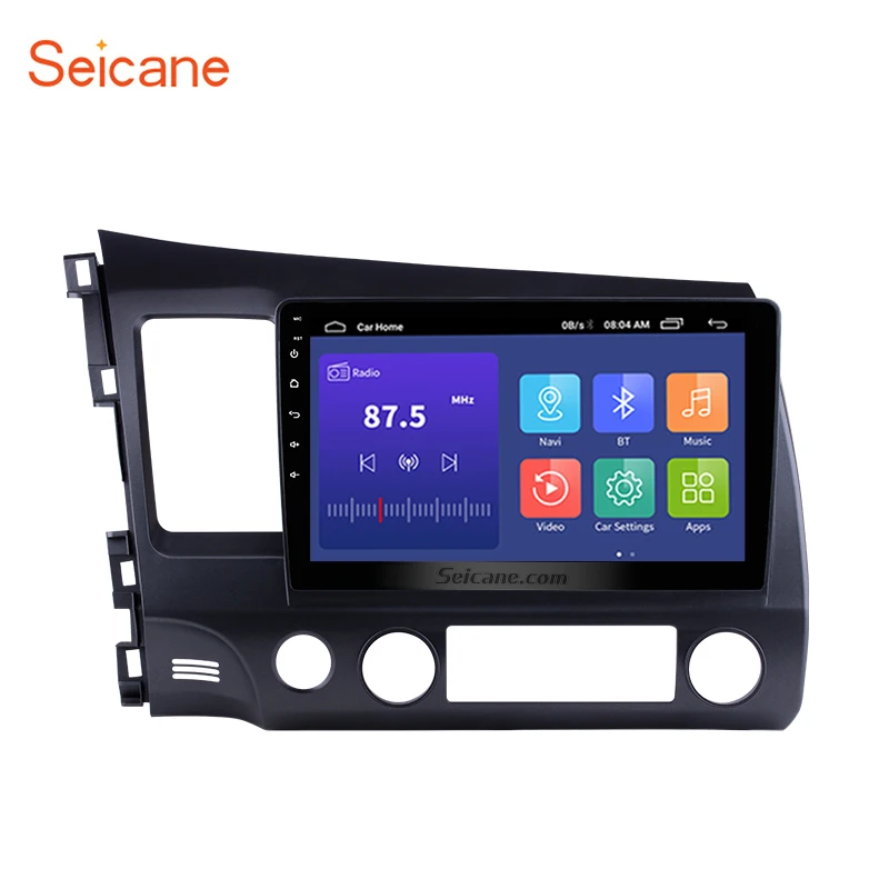 Автомобильный мультимедийный плеер Seicane Android 9 0 10 1 дюйма 4 ядра GPS навигация 2Din для