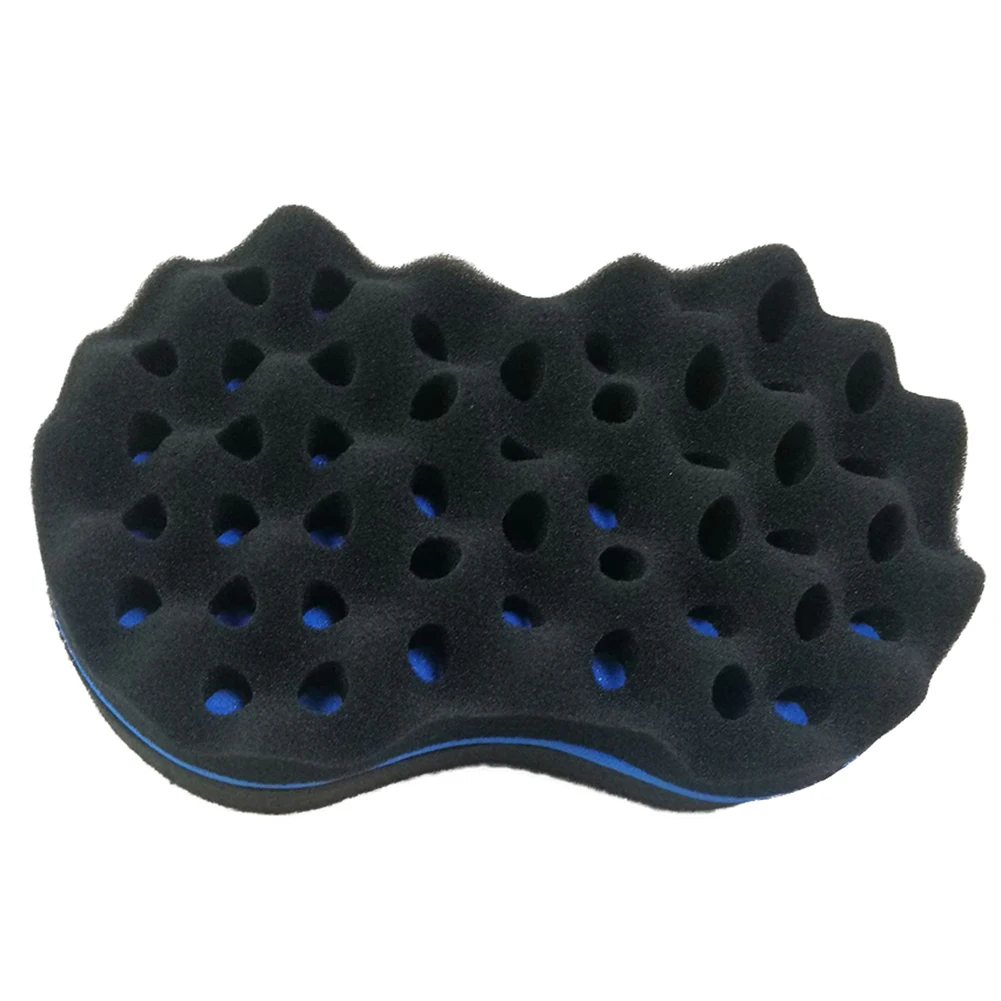 2-sided Multi-holes Wave Sponge Brush Curler Elastic Twist Afro Curly Hair Tool