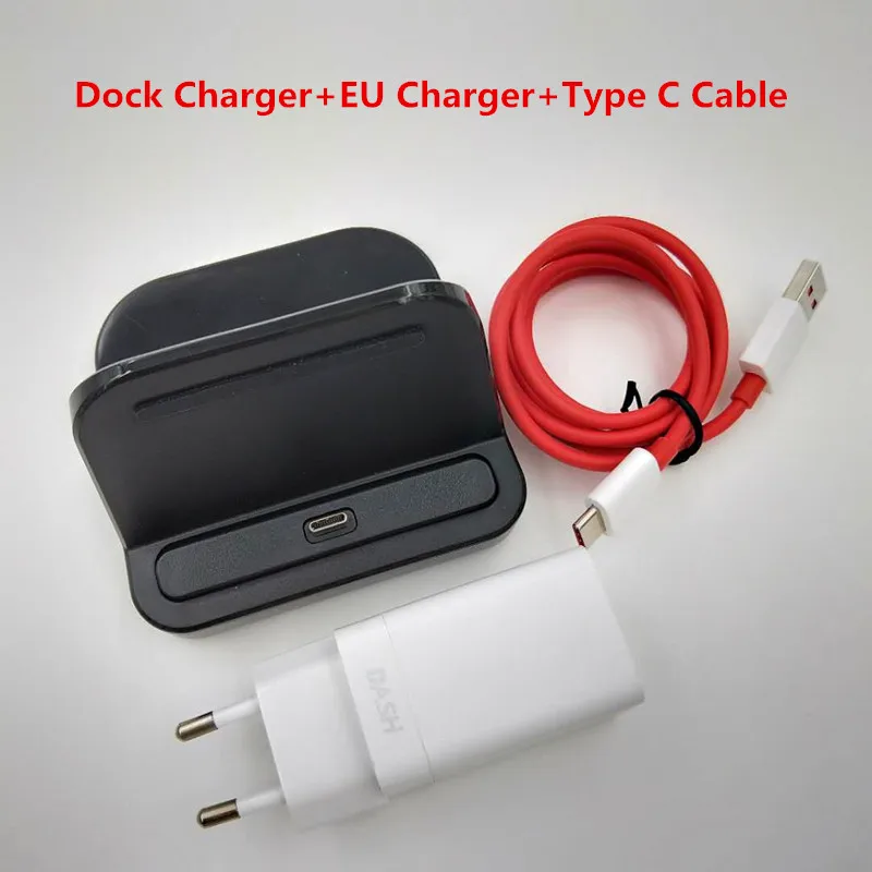 Oneplus 6T Тип C Dash Зарядное устройство Док-станция Подставка быстрый адаптер USB 3,1 Тип-C тире зарядный кабель для One plus 1+ 3T 5, 6 комплектов/партия, 6-7 лет - Тип штекера: EU sets