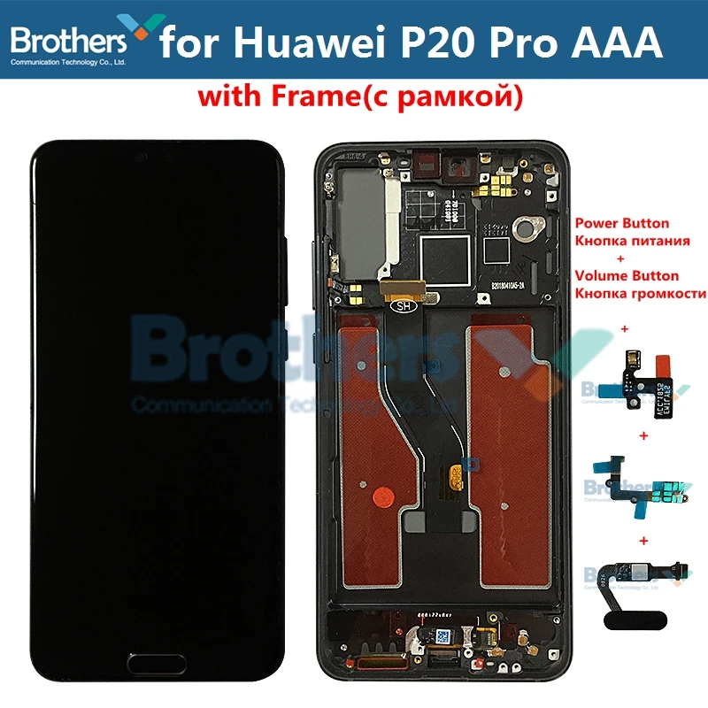 ЖК-дисплей Дисплей для huawei P20 Pro ЖК-дисплей Экран для P20 Pro CLT-L09 CLT-L29 CLT-AL00 CLT-AL01 ЖК-дисплей сборки Сенсорный экран планшета Тесты