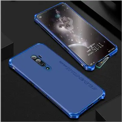 All Blue Металлический каркас, чехол для телефона oppo Reno 10, тонкий жесткий алюминиевый Гибридный корпус для ПК oppo Reno 10, чехлы oppo reno10 - Цвет: All Blue