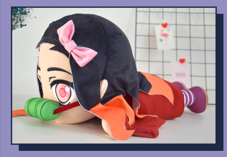 Demon Slayer Kimetsu no Yaiba Kamado Nezuko фигурка куклы amime Kamado Tanjirou Косплей вещи Плюшевые игрушки 40 см подушка для подарка