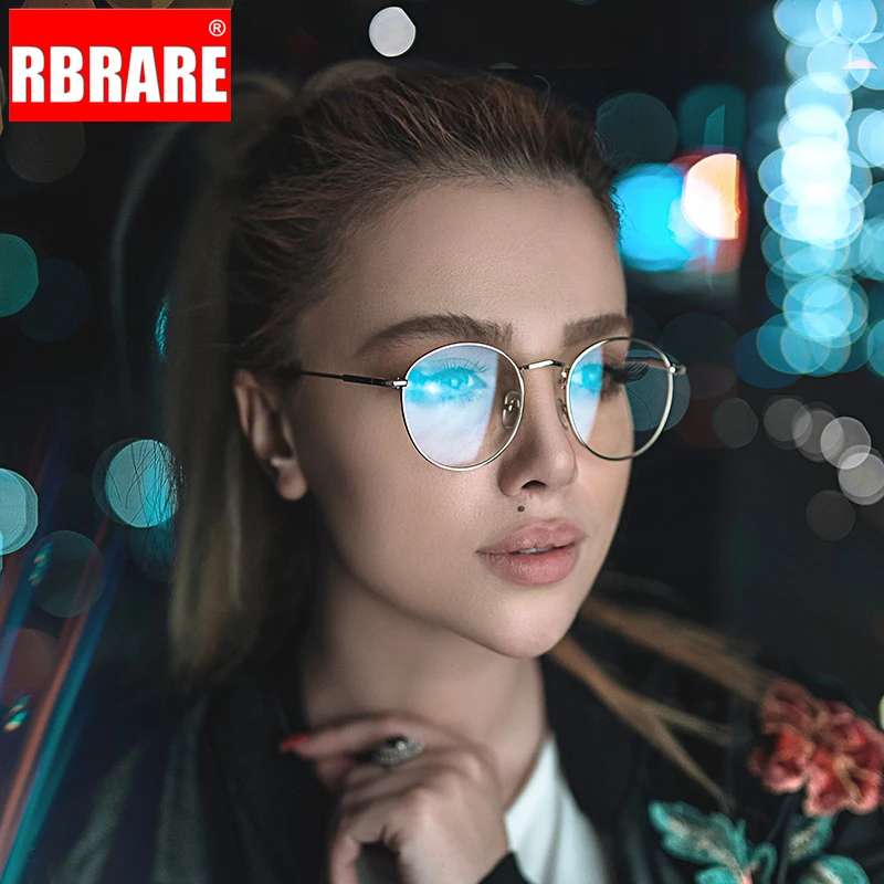 

RBRARE 2019 Fashion Metal Sunglasses Women Vintage Brand Designer Round Flat Mirror Glasses Street Beat Oculos De Sol Gafas