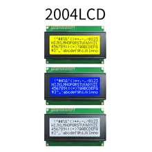 Lcd2004 2004 20x4 2004a azul/amarelo verde/branco tela splc780d personagem lcd iic i2c serial interface adaptador módulo aip31066