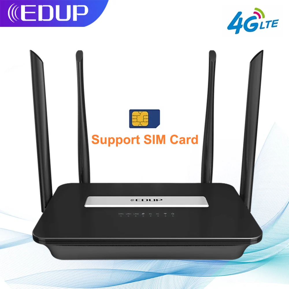 EDUP Smart 4G Router WIFI Home hotspot RJ45 WAN LAN modem CPE router with SIM card slot | Компьютеры и офис