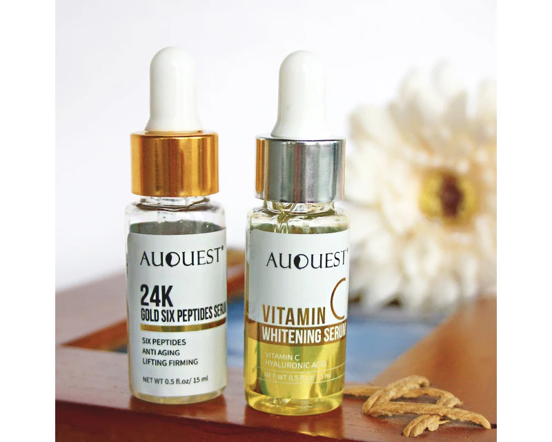 AuQuest гидролизованные золотые фольги и витамин С сывороточная эссенция увлажняющий с гиалуроновой кислотой против морщин маска для лица Уход за кожей