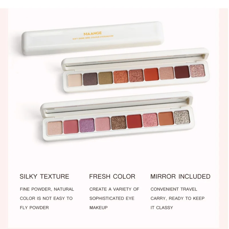 День Святого Валентина 9 цветов блеск Galaxy Shine Diamond Eyeshadow Kit пюре картофеля матовые Smoky Eyes палитра для макияжа мерцающий пигмент