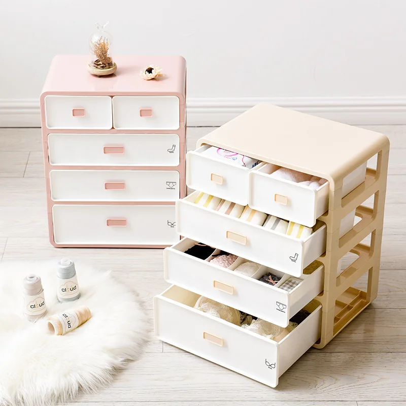 

Drawer divider Underwear socks Storage cabinet Large capacity Plastic drawers small drawer organizer Multi-function storage box