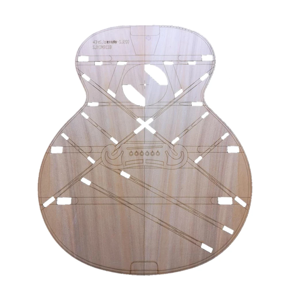 43 inch SJ200 Jumbo Acoustic Guitar Layout Template - Guitar Building