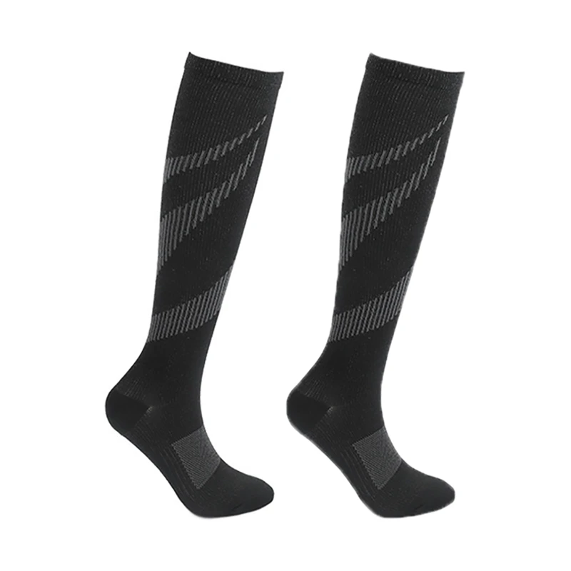 Спортивные носки до колена/длинные полиэфирные нейлоновые компрессионные чулочно-носочные изделия Аксессуары для женщин и мужчин