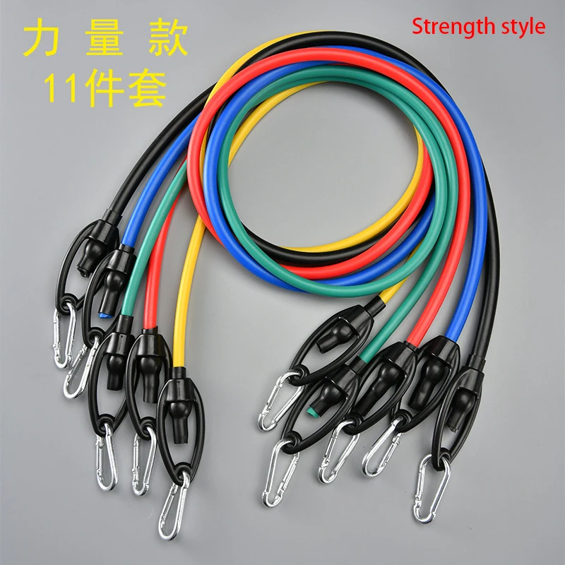 11PCS/Set Latex Resistance Bands Training Exercise Yoga Tubes Pull Rope  Rubber Expander Elastic Bands Fitness 