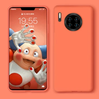 Силиконовый защитный чехол для huawei mate 30 Pro mate 30 Pro, чехлы для мобильных телефонов, чехол s - Цвет: Coral Orange