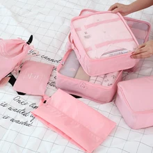 Clothing Storage Carrying Case Compression Bag 6 Sets Travel Storage Luggage Underwear Shoes Drawstring Pocket Finishing Bag