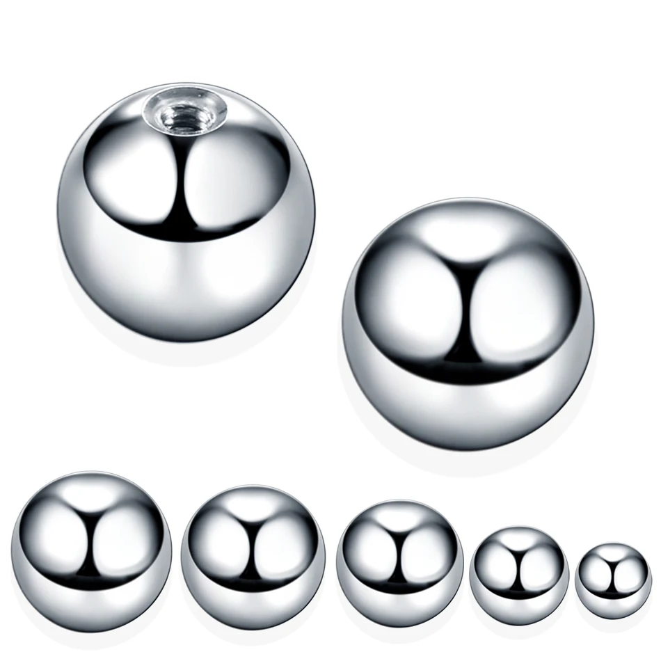 Stainless Steel Screw Balls Accessories For Lip Nipple Belly Tongue Eyebrow Ear Piercing Rings Body Jewelry Parts 100Pcs/lot piercing jewelry body piercing jewelry body jewelry