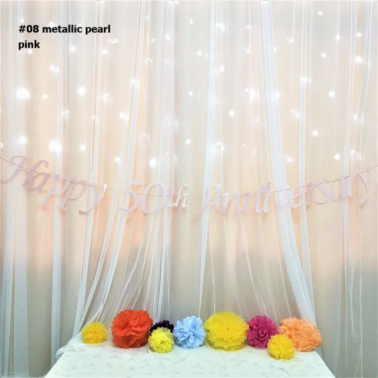 metallic pearl pink Happy 50th баннер к годовщине ура 5o "сделай сам" Бумага гирлянда из букв дня рождения, свадьбы, годовщины вечерние праздничные принадлежности - Цвет: metallic pearl pink