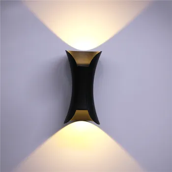

LED aluminum wall lamp fashion creative waterproof wall lamp indoor and outdoor courtyard external wall decoration lamp
