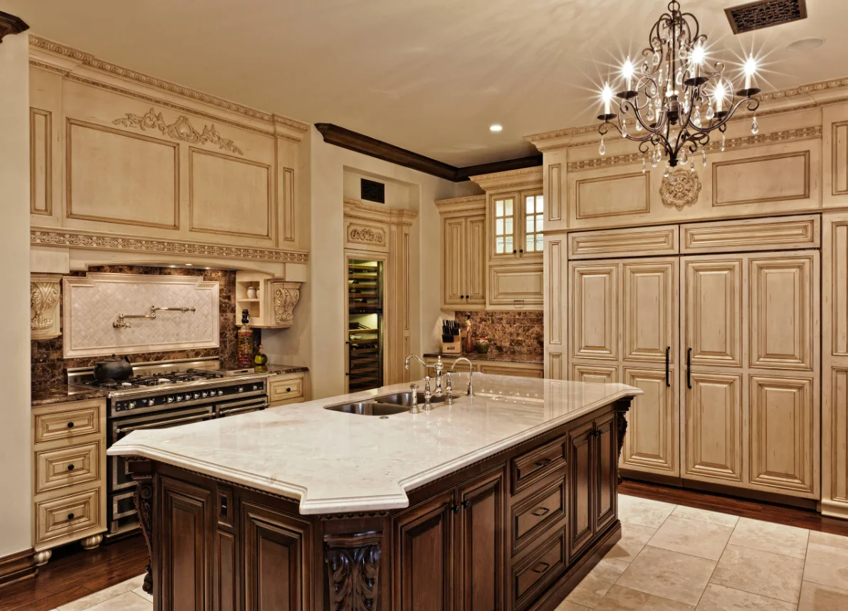 custom white kitchen cabinets