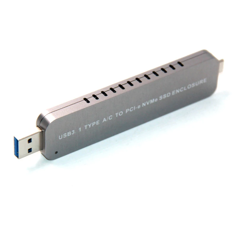 Накопитель SSD с протоколом NVME корпус HDD, чехол-Корпус жесткого диска USB C& TYPE-A к PCI-E NVME M.2 SSD диск HDD коробка адаптер для 2242/2260/2280 SSD