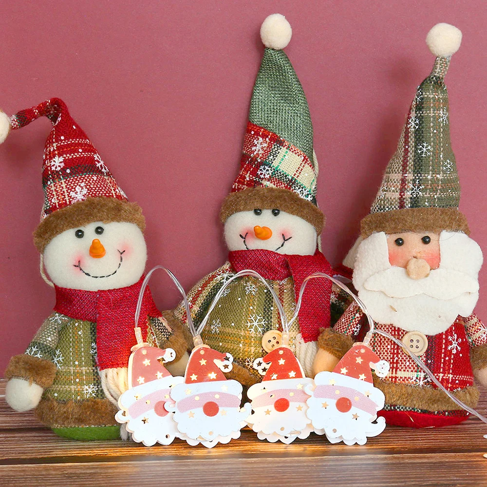 

Christmas LED String Light Fairy Light Santa Claus Decoration Art 10LEDs String Light Holiday Party Decoration for Christmas D25