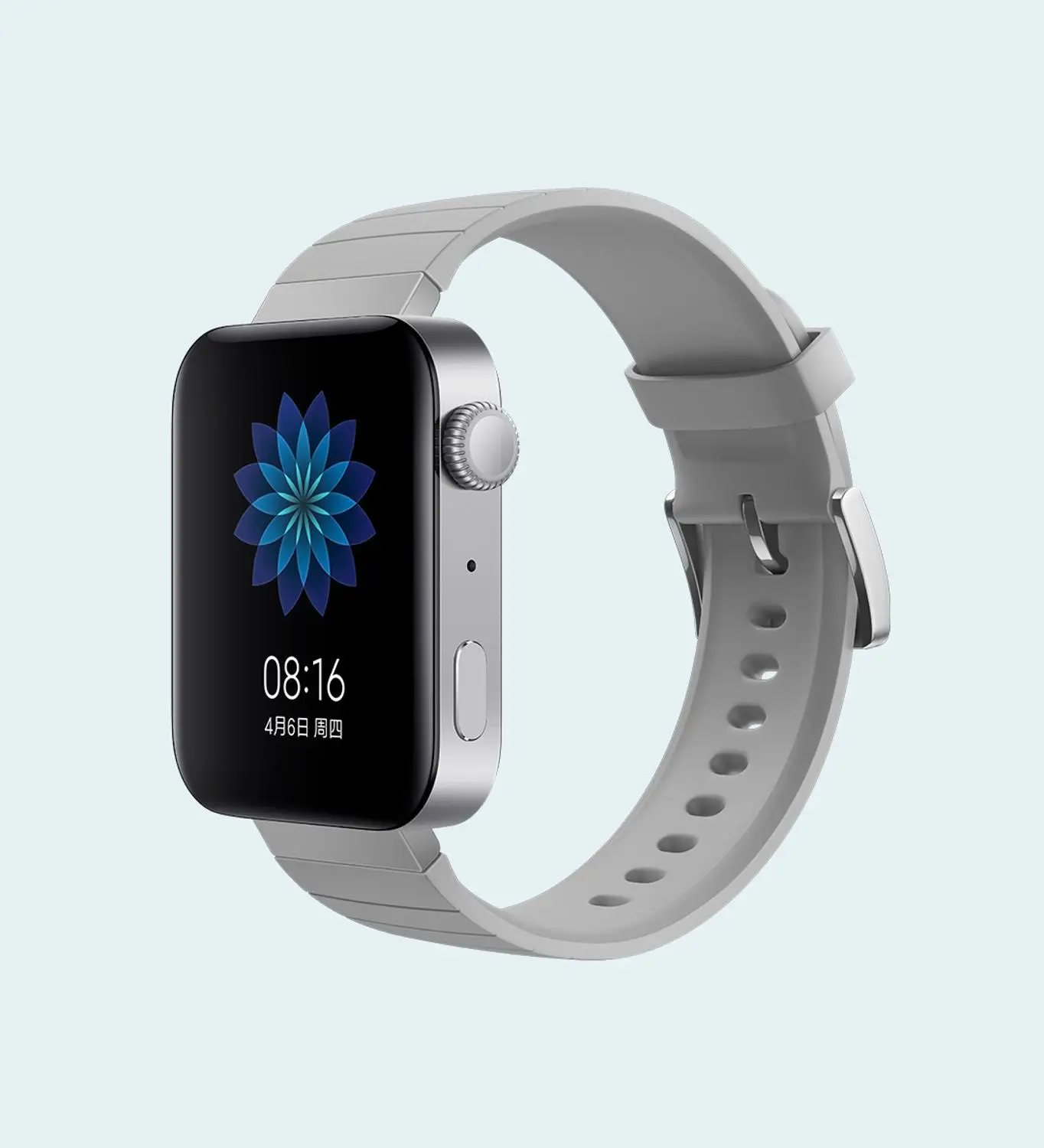 Siliver Xiaomi Mi Watch часы CN версия MIUI для Smartwatch процессор Qualcomm поддержка воспроизведения музыки дистанционное управление домашнее устройство спорт здоровье - Цвет: Siliver