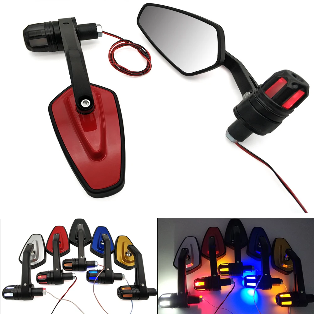 

Motorcycle 22mm Rearview Handle mirror With LED Turn signal Side Light For KTM 65SX 85SX 125SX 144SX 150SX 250SX 450SX 525SX
