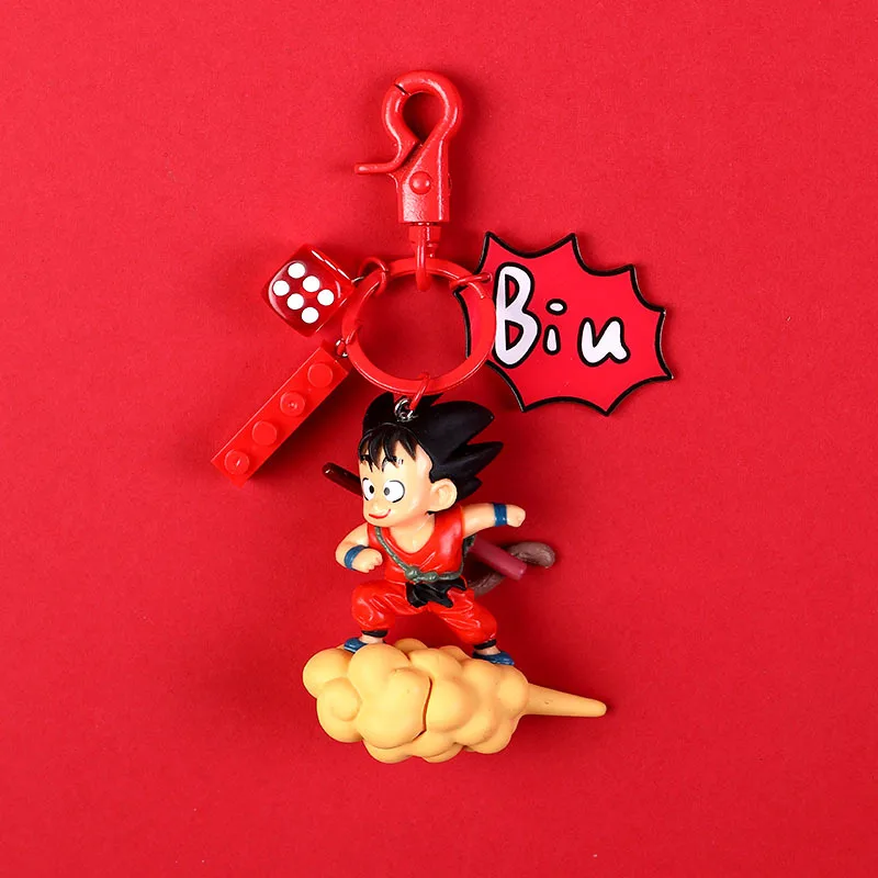Аниме брелок с надписью Dragon Ball держатель большой автомобильный брелок Подвеска 3D Sun Wukong кукла игрушка креативный брелок аксессуары