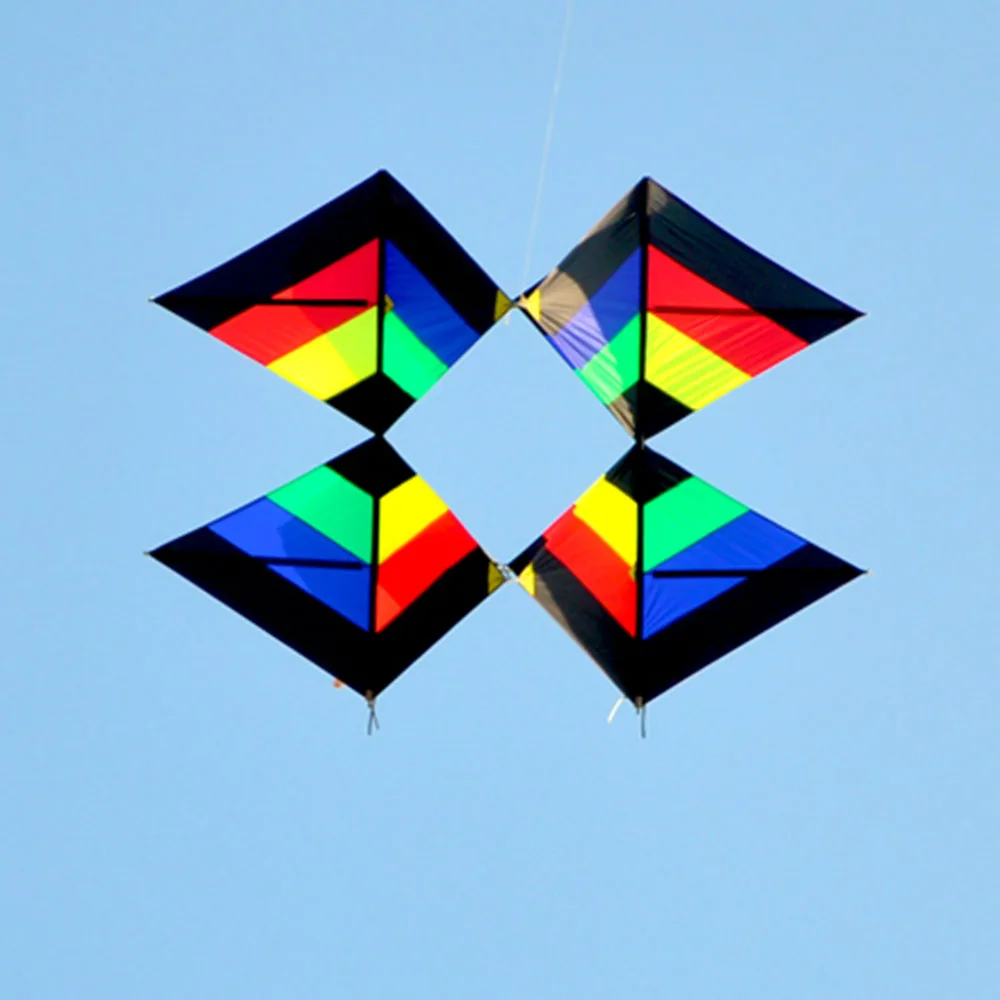Cooling kite3D kite with tails single line sailboat outdoor fun toys for kids children and audlts
