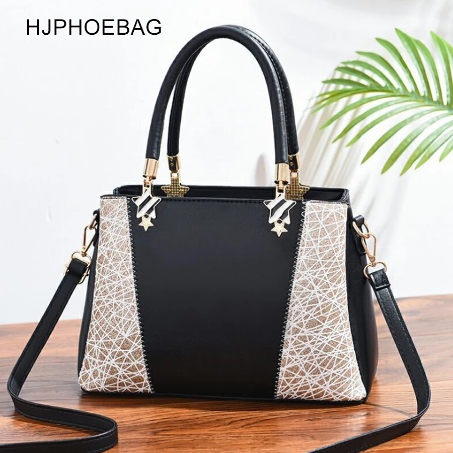 HJPHOEBAG, большая вместительность, роскошные сумки, женские сумки на плечо, дамская сумка из искусственной кожи, Элегантная стильная сумка через плечо, сумка через плечо YC242