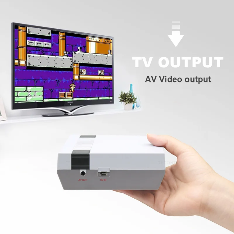 Мини ТВ игровой консоли 8 бит Ретро Классический Портативный плеер встроенный