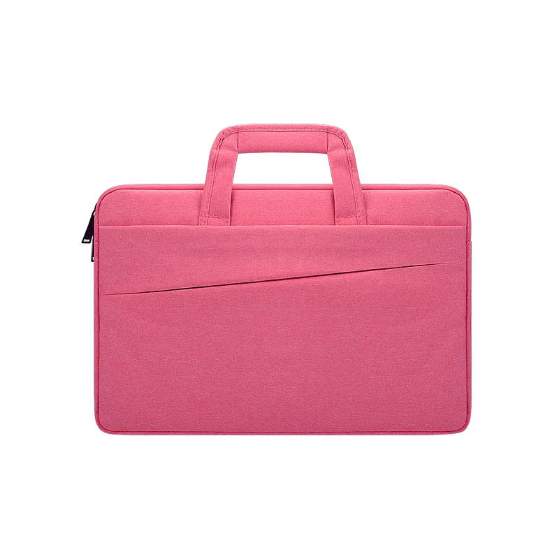 Rose red Сумка для ноутбука, портфель для ноутбука Macbook Air Pro, водонепроницаемая сумка для ноутбука, сумка для переноски, деловая сумка для hp DELL Xiaomi - Цвет: Rose red