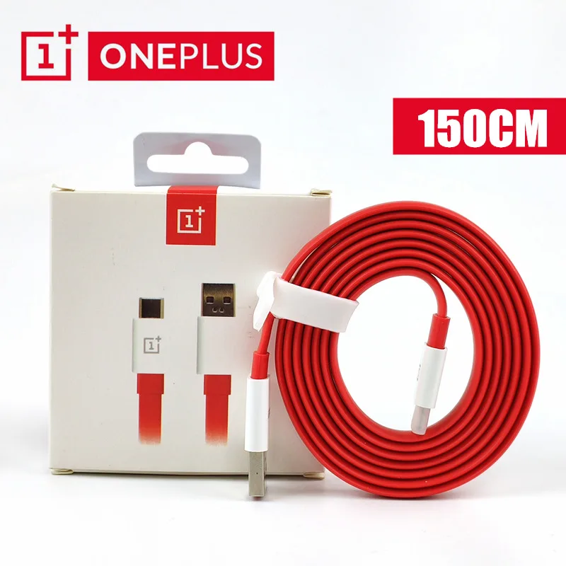 Оригинальный зарядный кабель OnePlus Dash 4A 100 см/150 см с лапшей для быстрой зарядки и