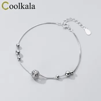 

Coolkala silver bracelet women's fashion temperament hollow-out round beads simple personalized jewelry