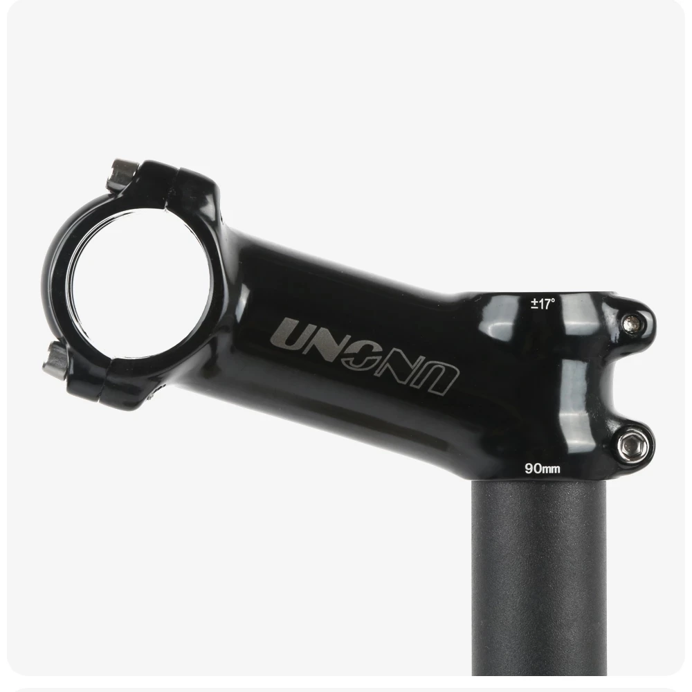 Bicycle Stem UNO Black Ultralight 7 17 35 Degree MTB Road 28.6 31.8mm 60/70/80/90/100/110/120/130mm