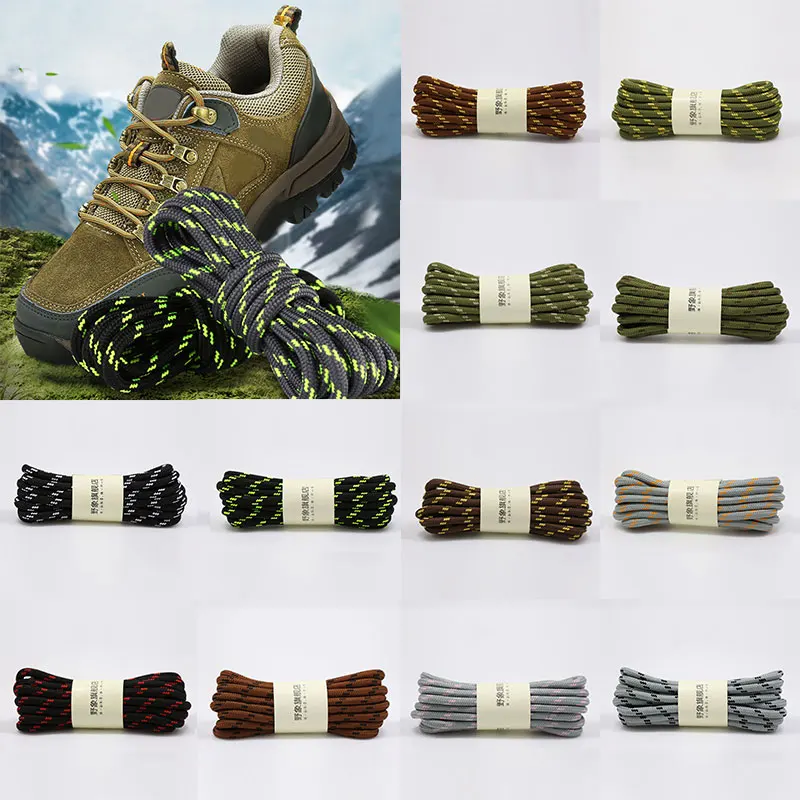 Strong Shoelaces Round shoe Laces High Top Outdoor Walking Hiking Boot Laces Bootlaces Sneaker Shoelace 120cm 1 Pair Shoe Laces Shoe Accessories