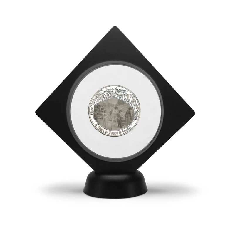 coin5 with holder WR 50-летие дровосков фестиваль серебряные коллекционные монеты с держателем рок музыка наградная монета подарок дропшиппинг - Цвет: coin5 with holder