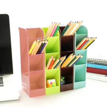

Four grids can stand desk storage box stationery finishing rack drawer finishing grid plastic rectangular