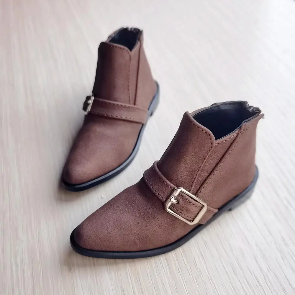 BJD Coffee Short Boots Bussiness Shoes Flats Synthetic Leather For 70cm Tall SD17 Male DK DZ AOD DD Doll | Игрушки и хобби