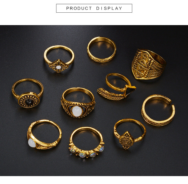 jewelry women rings rose gold ring set vintage sale undefined wholesale bague femme for girls bts accesorios Christmas 2020