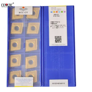 

Original ZCC.CT Brand External Carbide inserts CNMG190616 And CNMG190616-PM YBC251 For Steel Parts